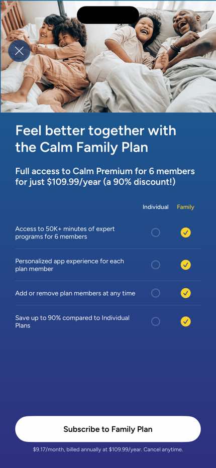 Paywall — Family Plan