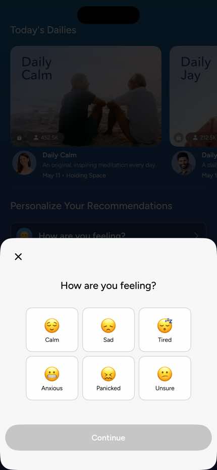 Home — Mood Quick-Select