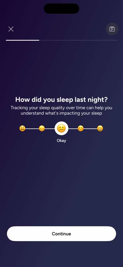 Sleep Check-In — Quality Rating