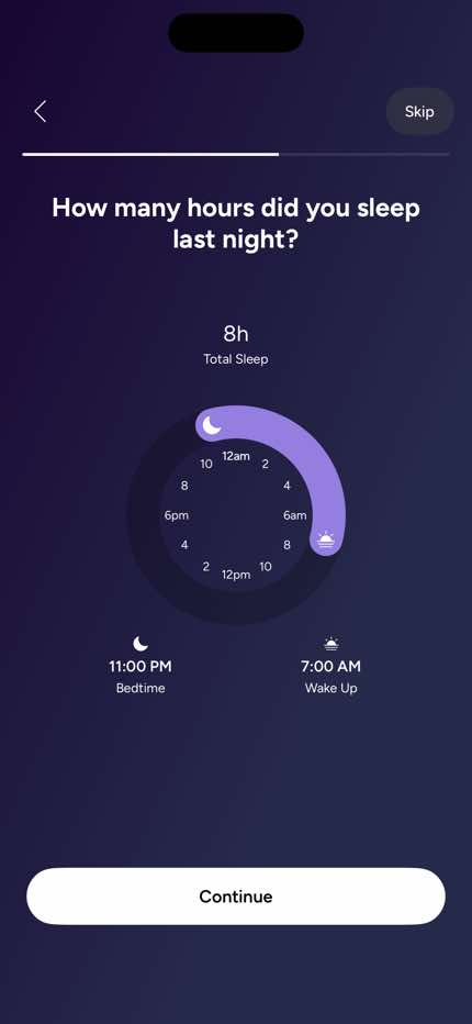 Sleep Check-In — Sleep Duration