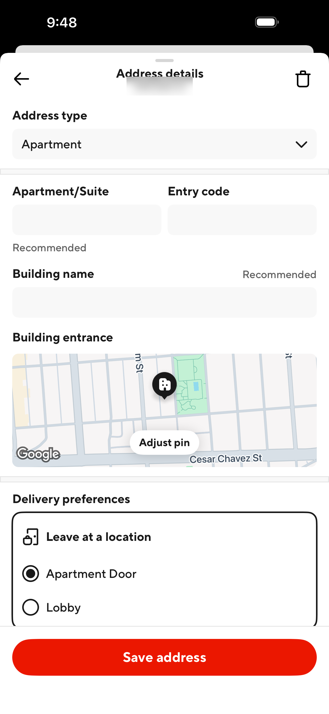 Address Details / Edit
