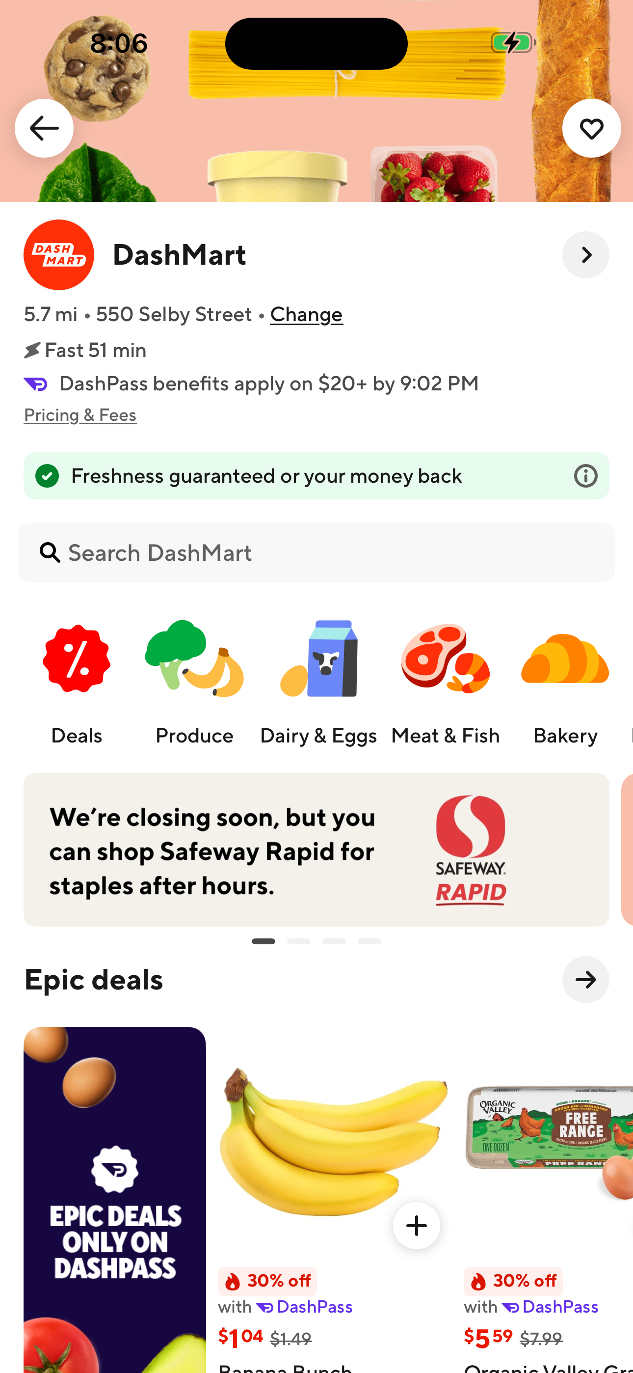 DashMart (DoorDash grocery store)