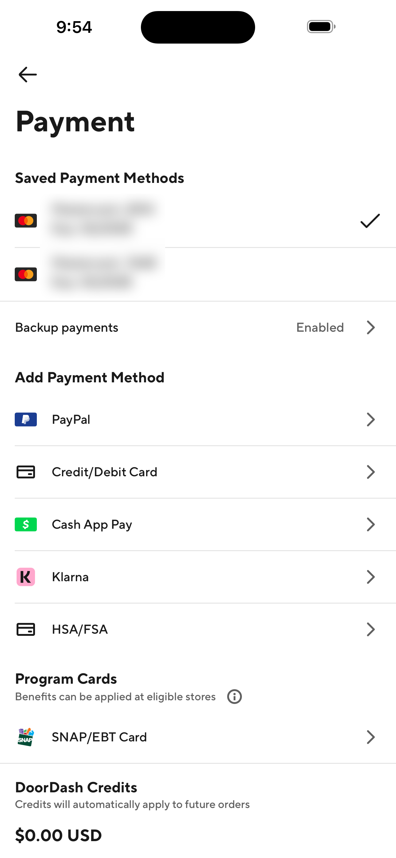 Payment Methods