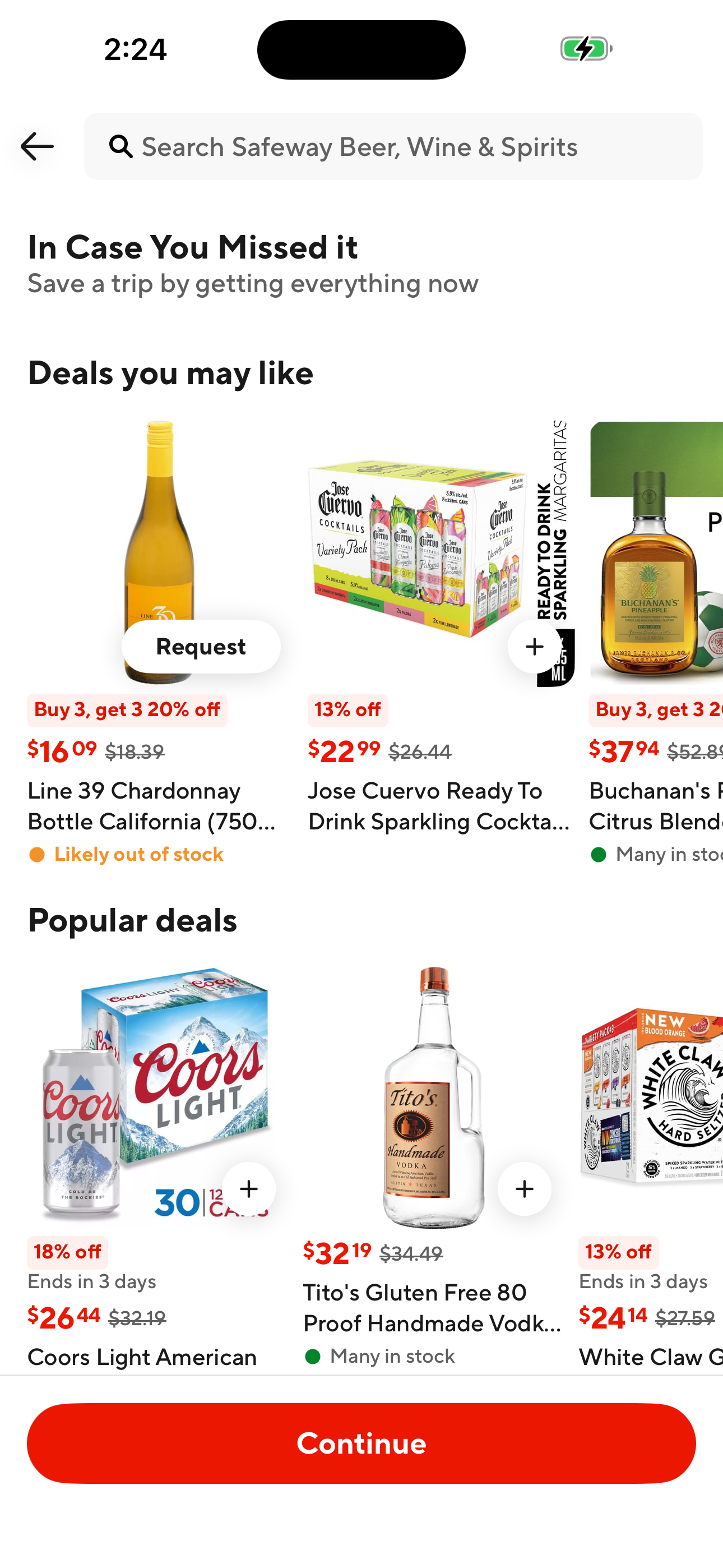 Pre-checkout upsell ('In Case You Missed It')