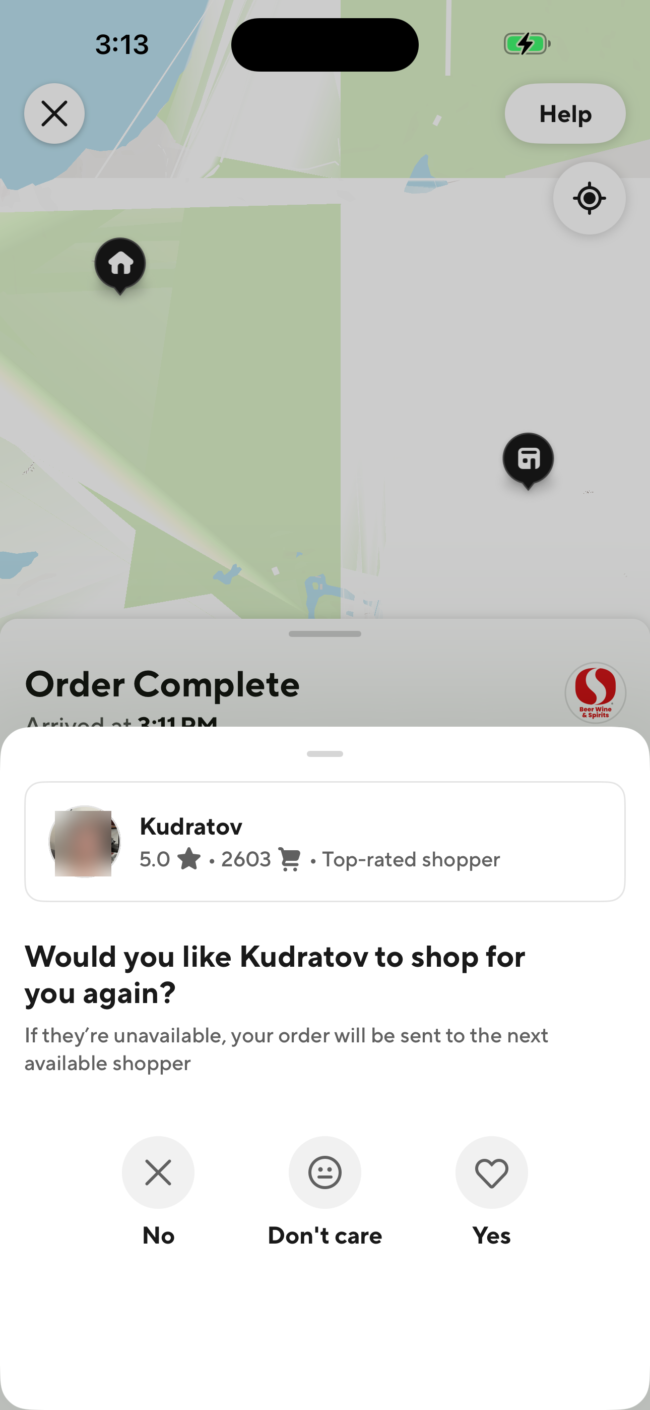 Rate Order: Preferred Shopper