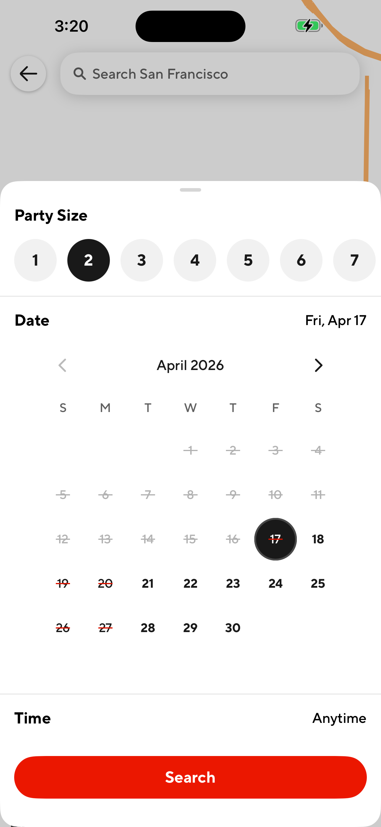 Reservations: Date Picker