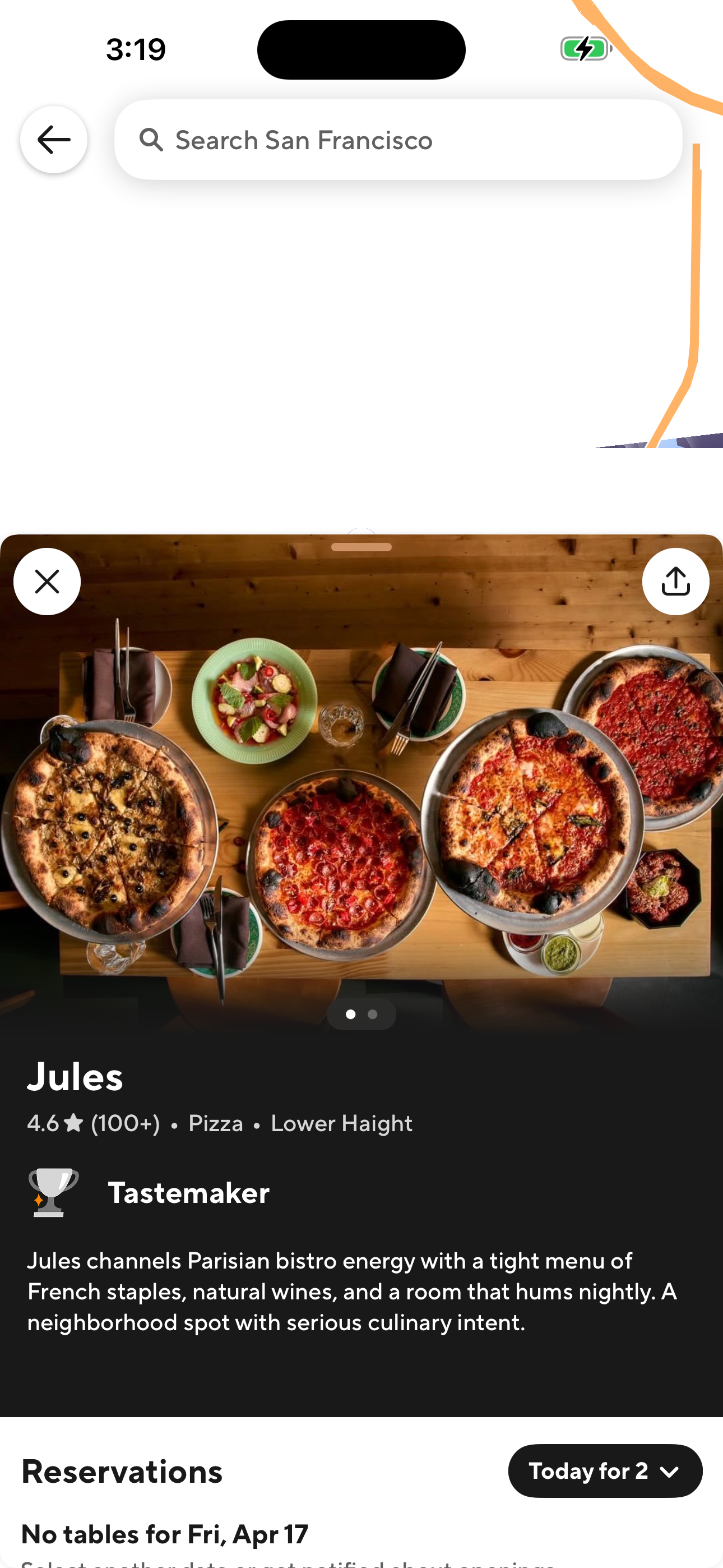 Reservations: Restaurant Detail (Jules)