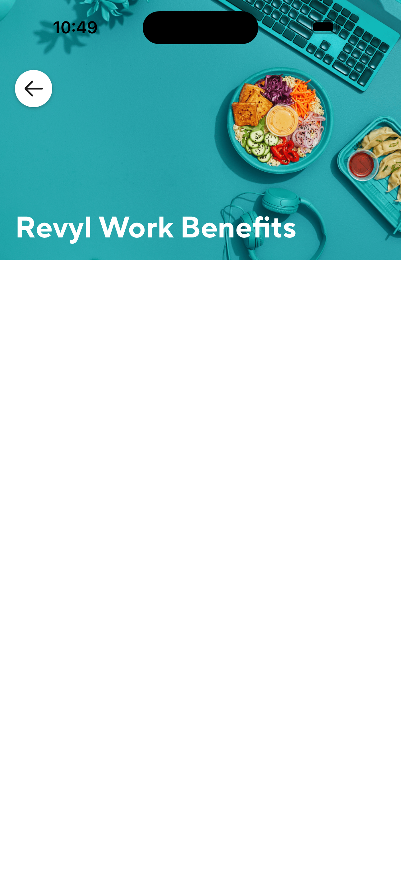 Revyl Work Benefits (empty state)