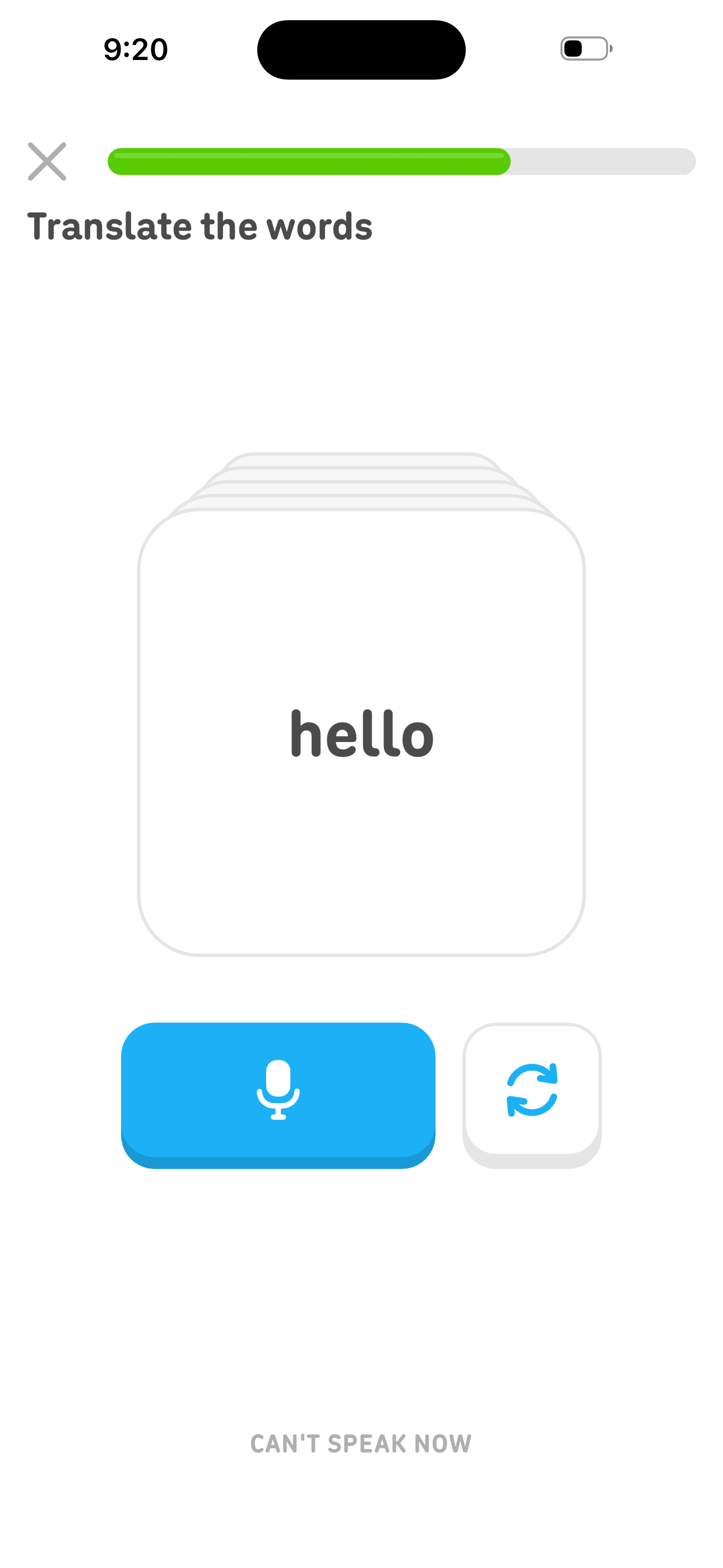 Lesson — Translate the words (speaking)