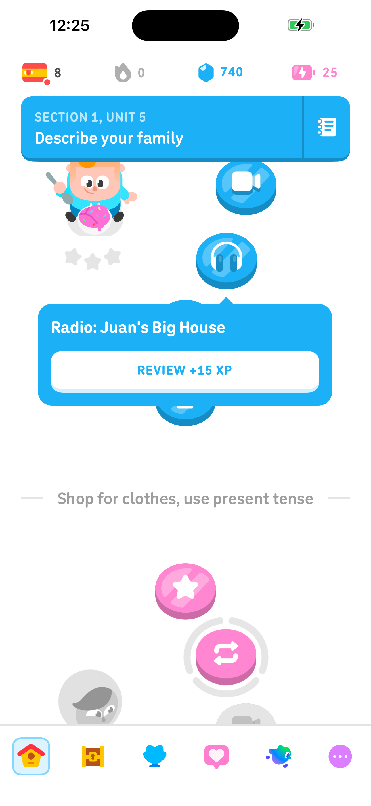 Radio Lesson Popup — Review episode