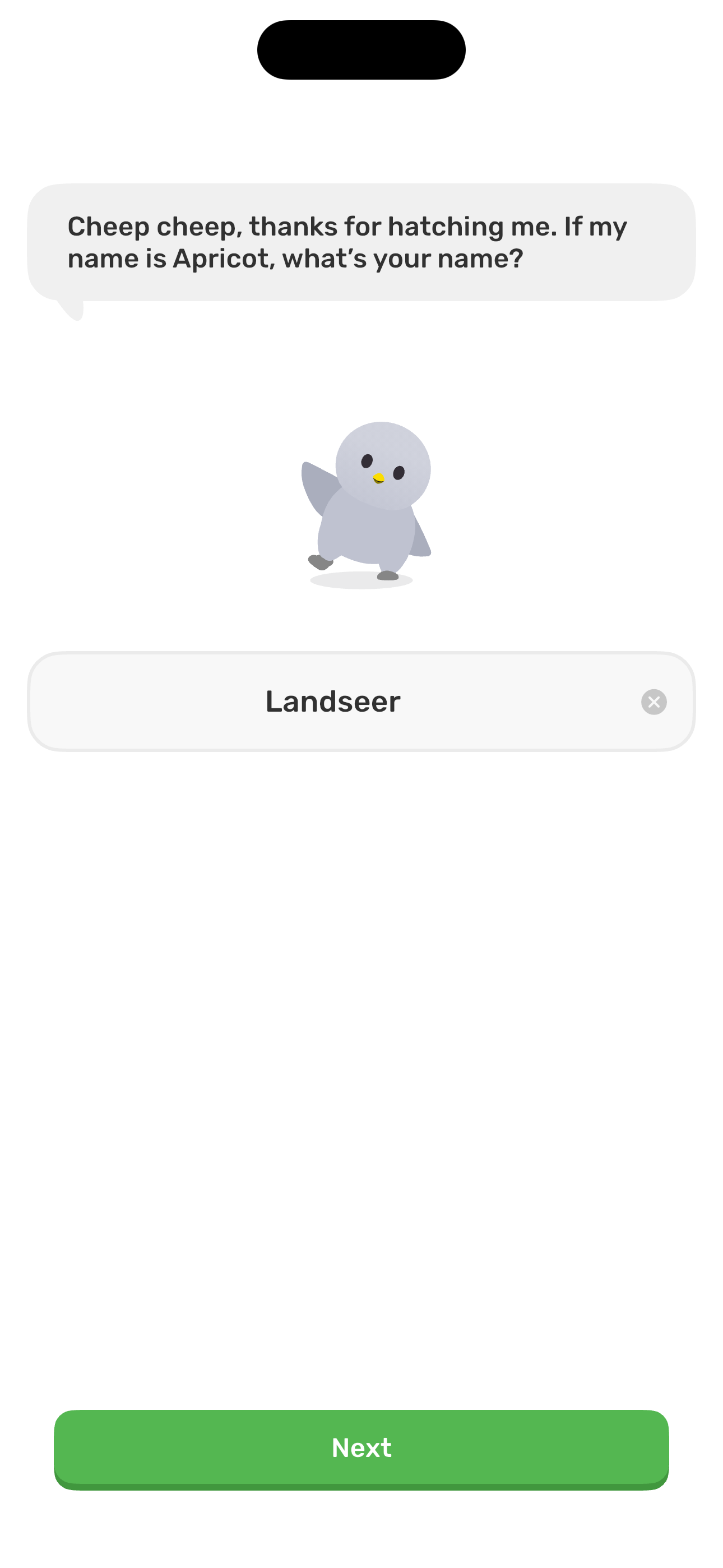 Cheep cheep — name filled (bird waves)