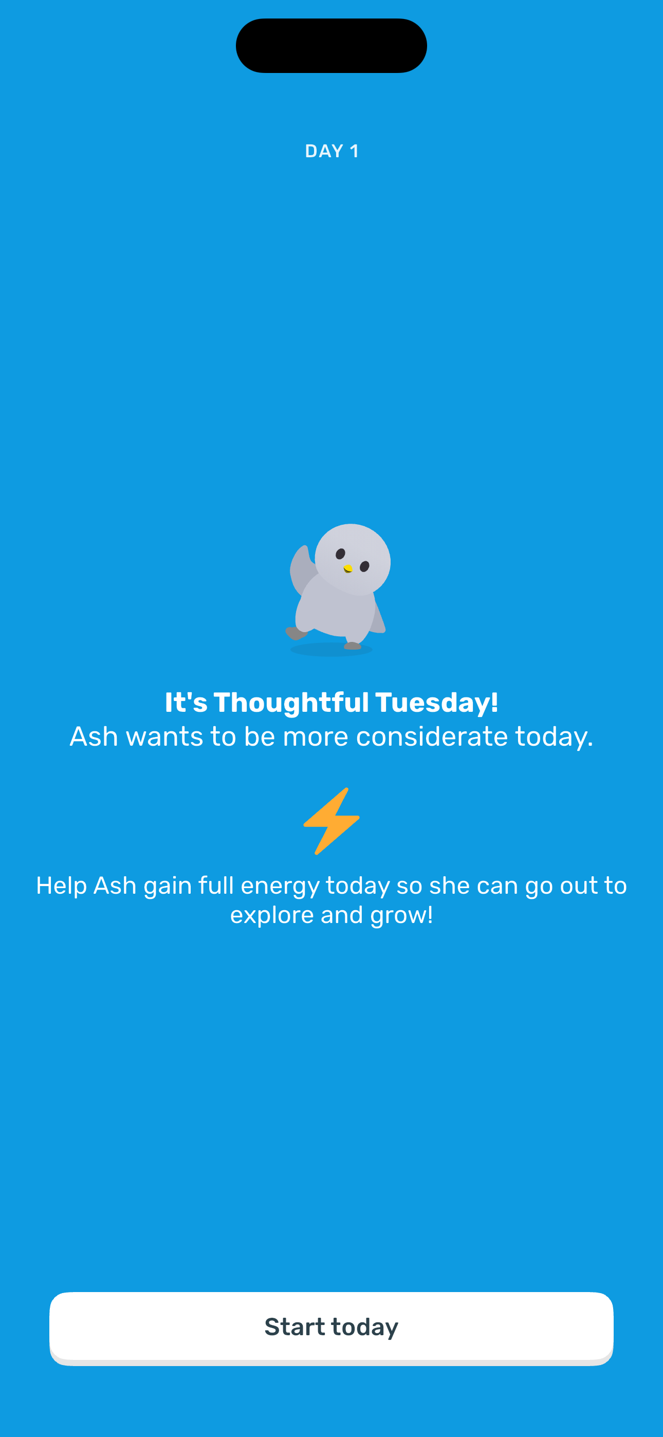 Daily intro — Day 1 (themed)