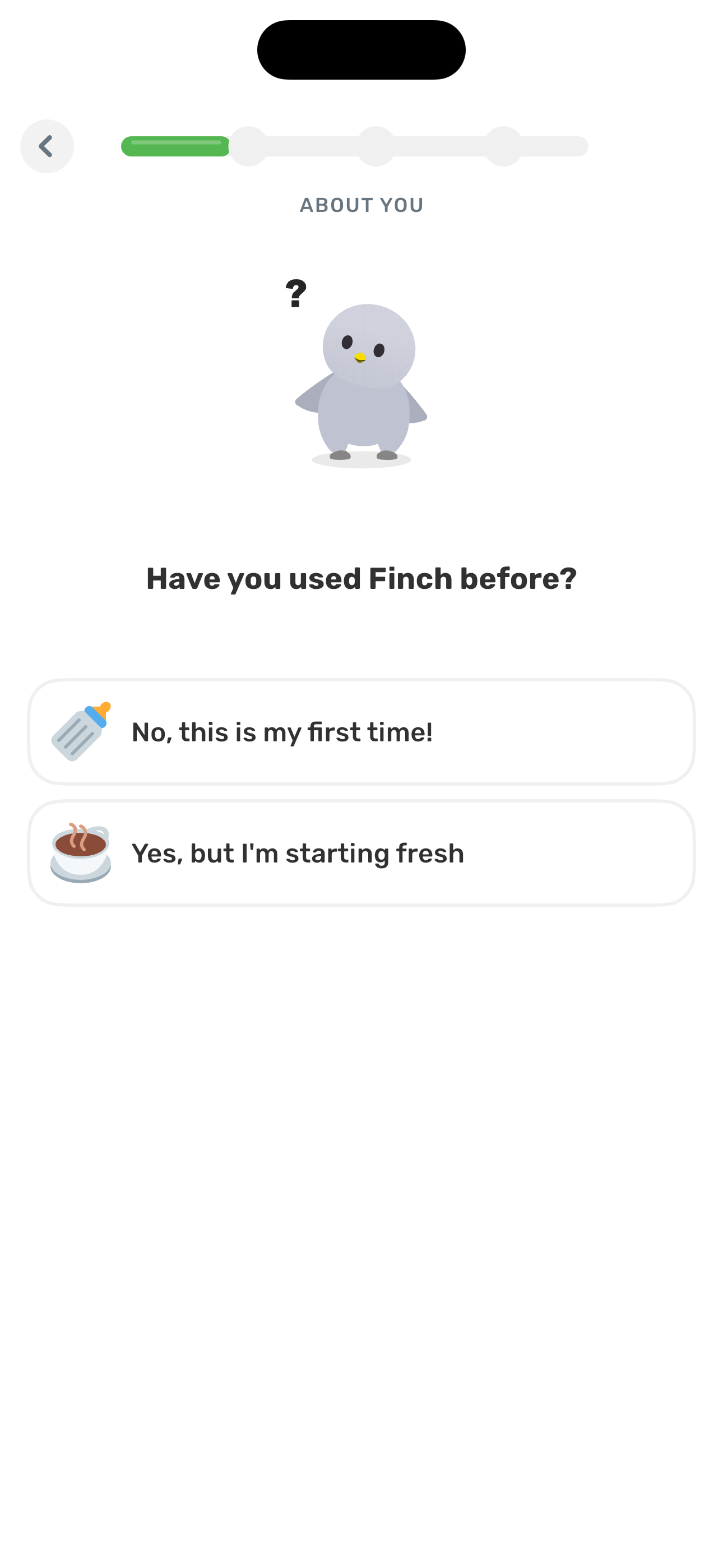 About You — prior Finch usage