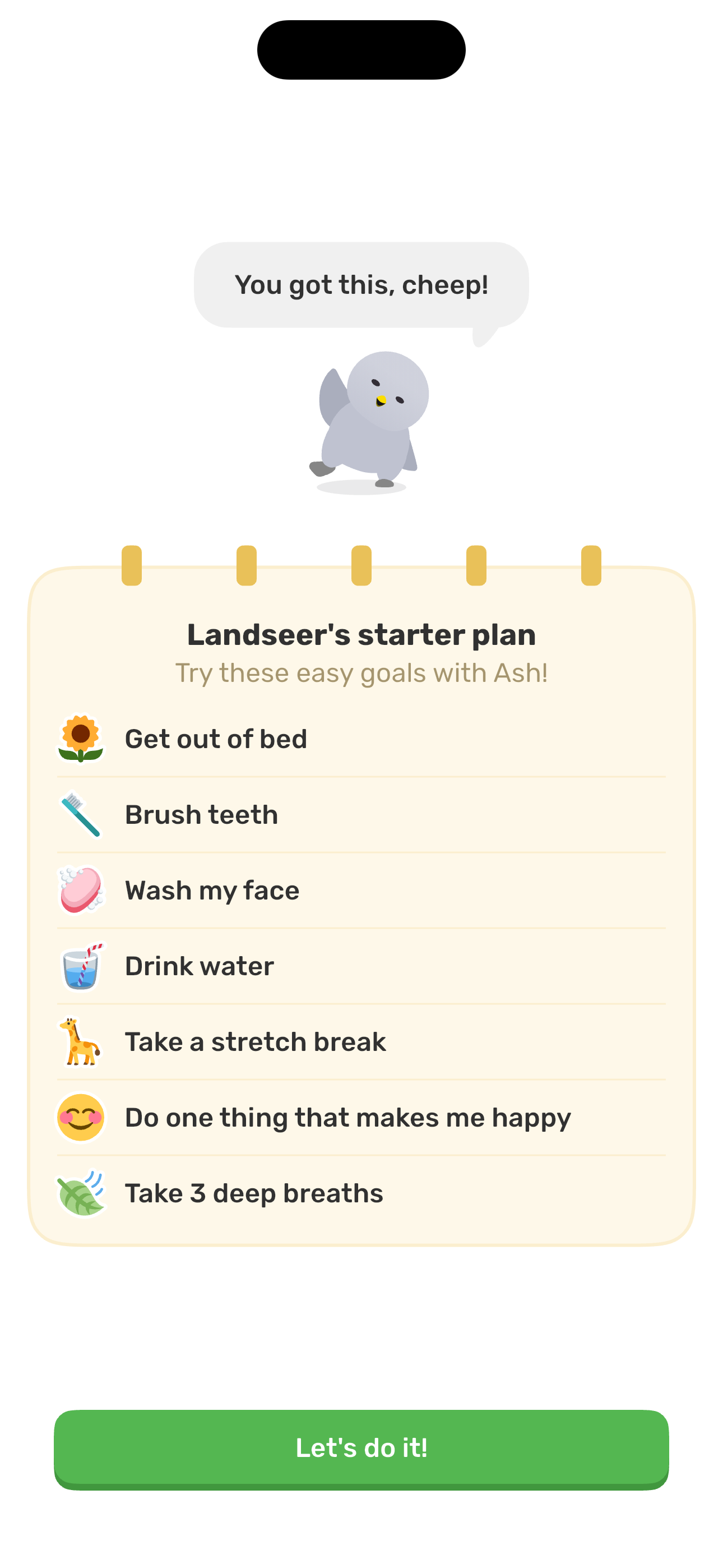 Starter plan card — Landseers starter plan
