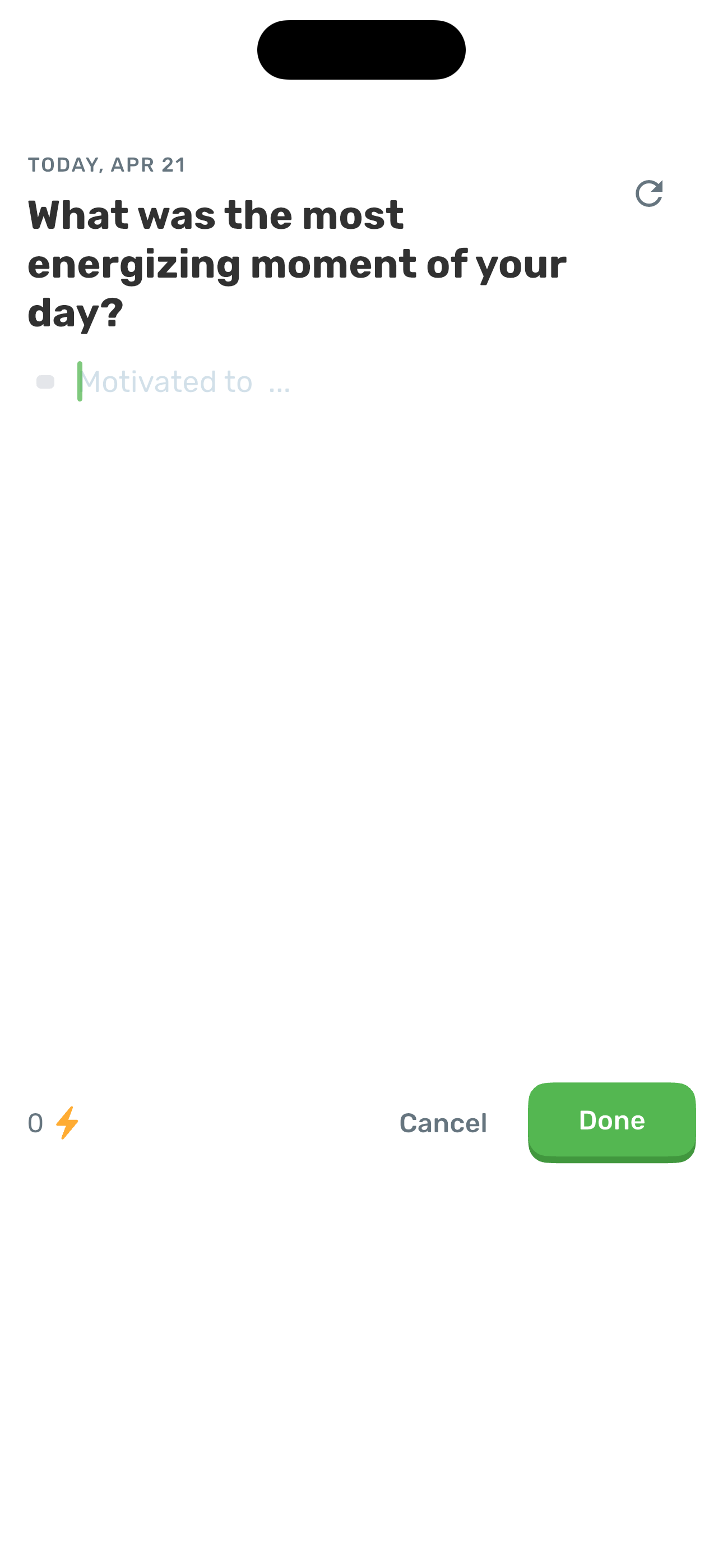 Reflection entry editor