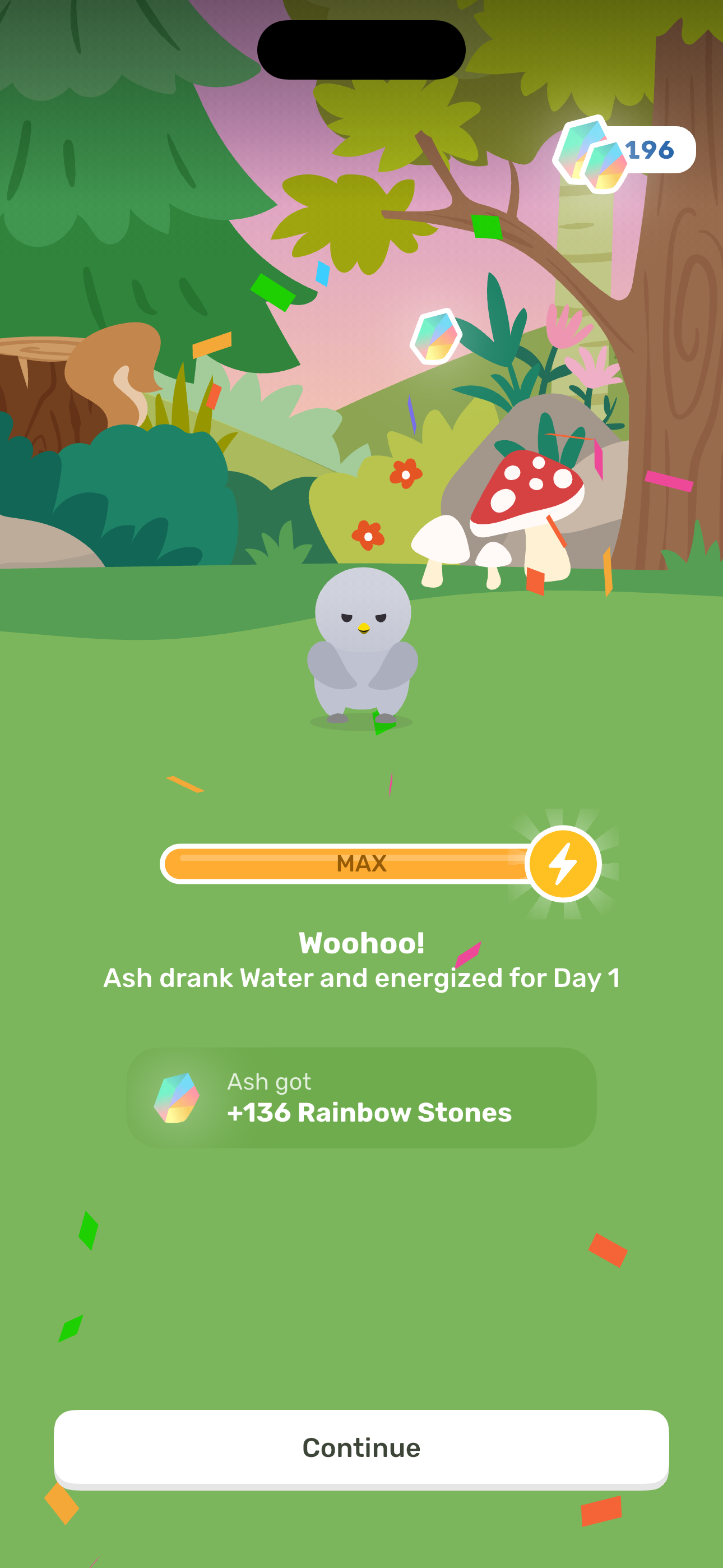 Reward — Ash energized to MAX