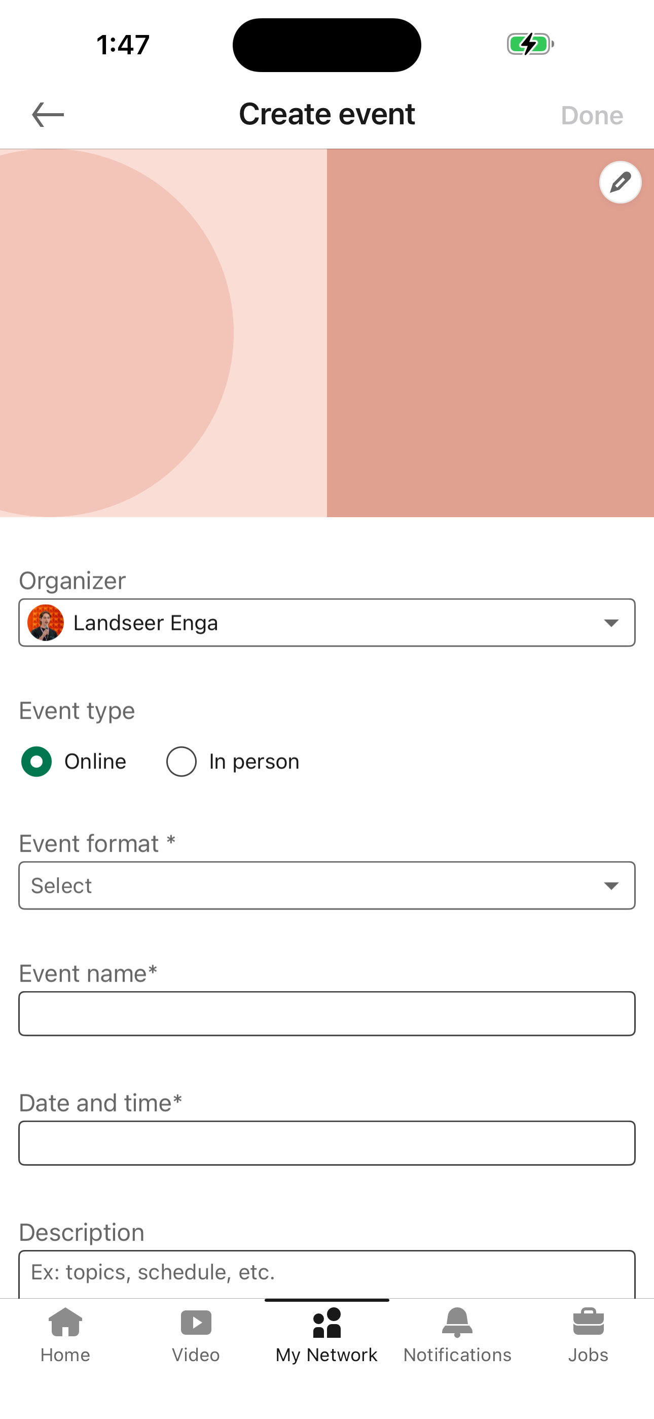 Create Event