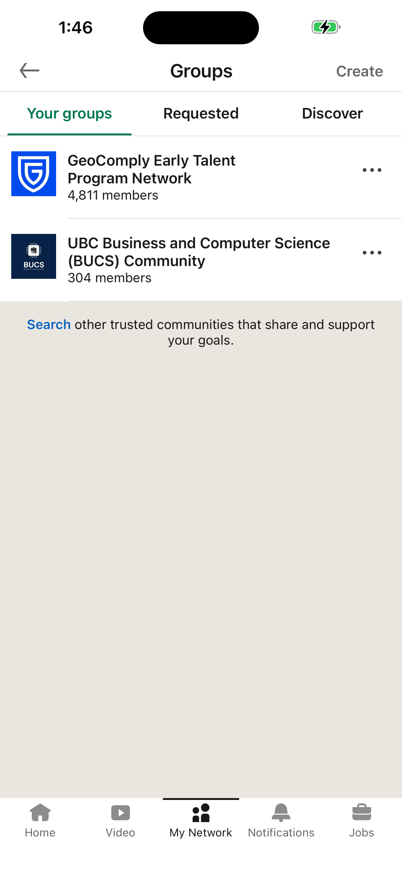 Groups (Your groups)