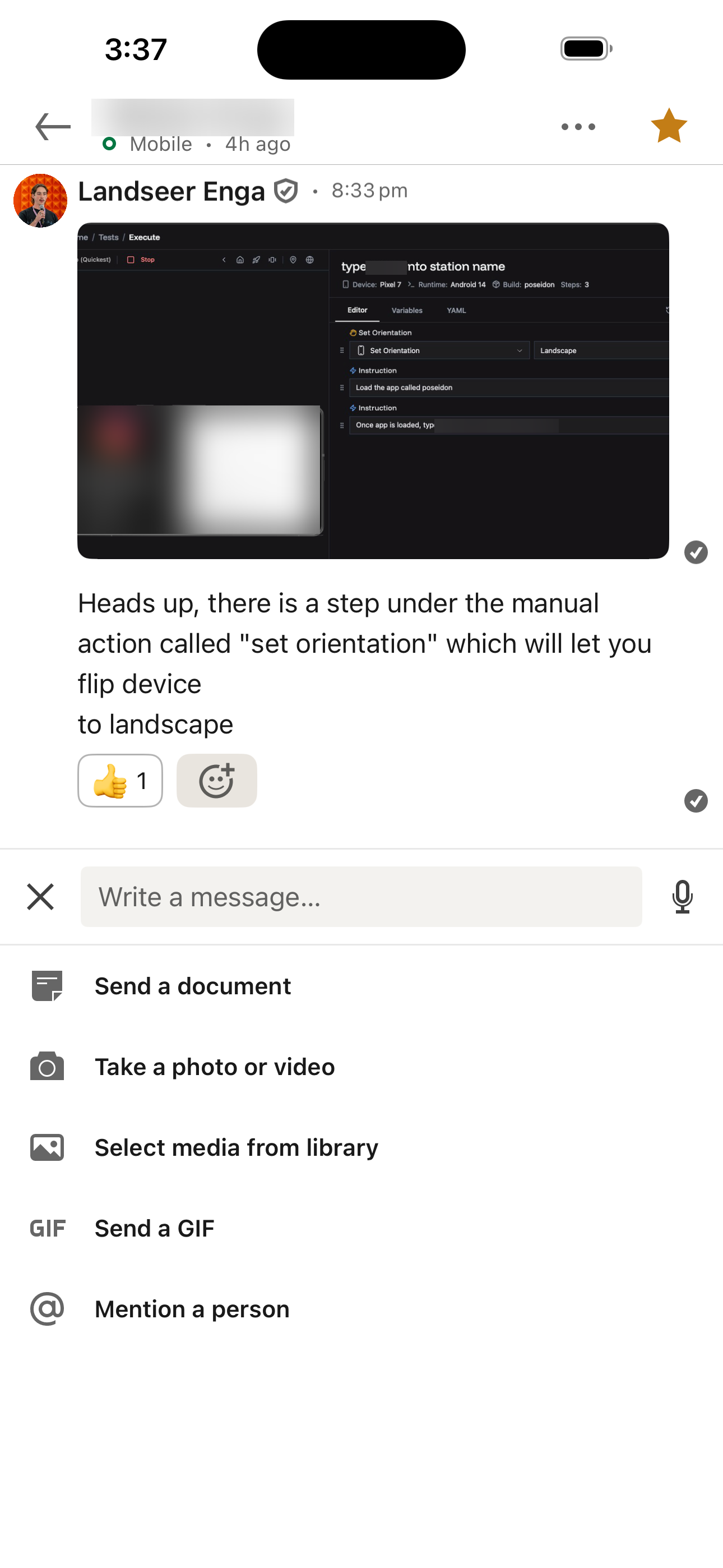 Thread Attach Menu
