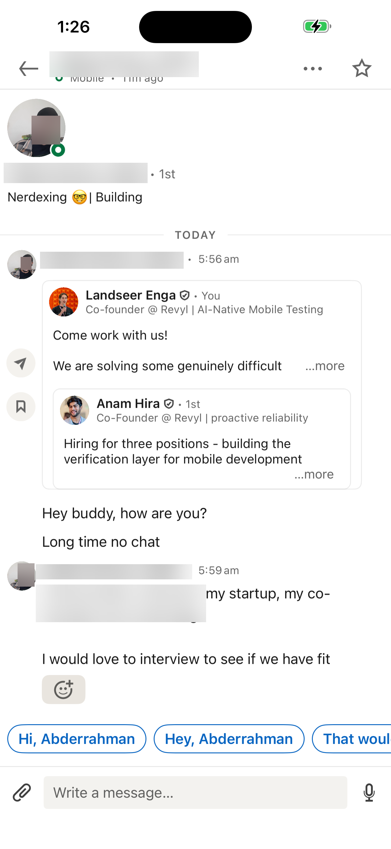 Messaging Thread