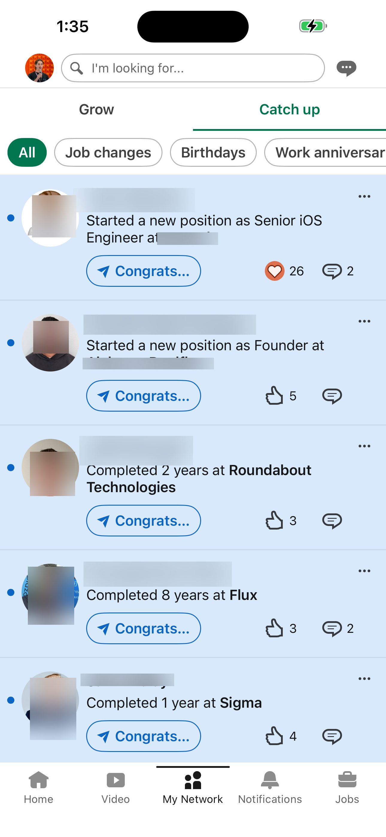 My Network (Catch up)