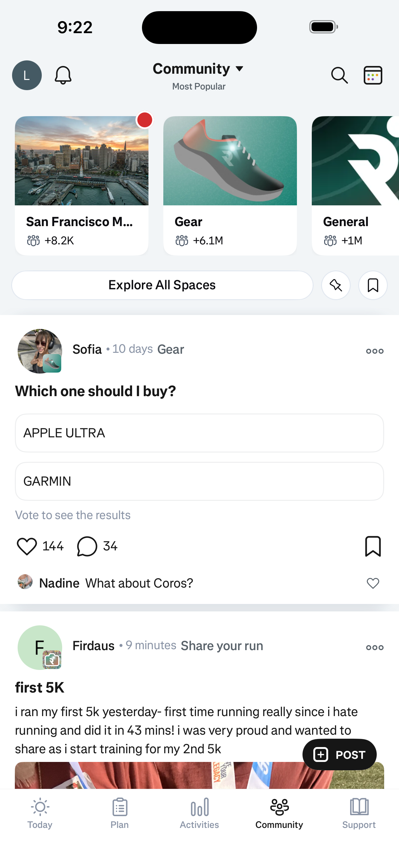 Community Tab