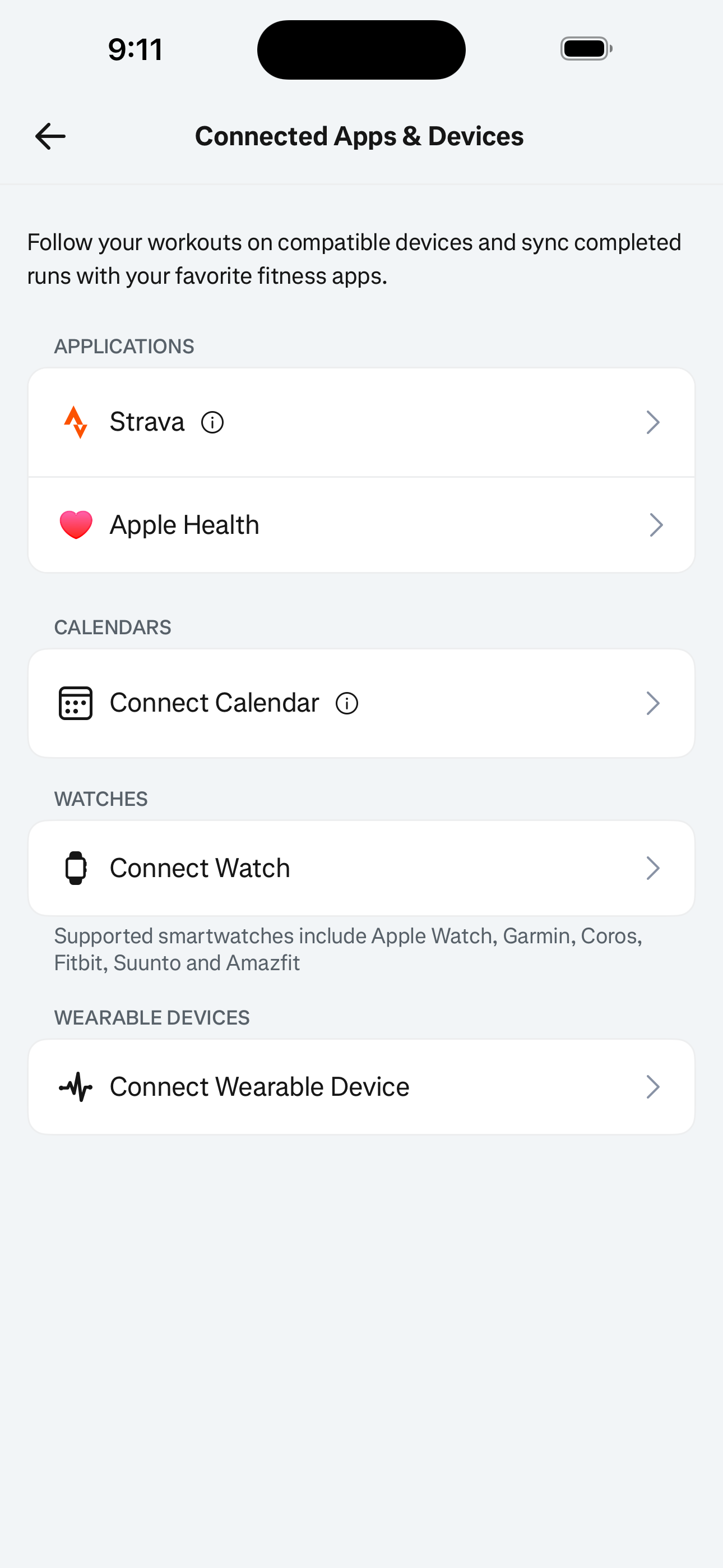 Connected Apps & Devices