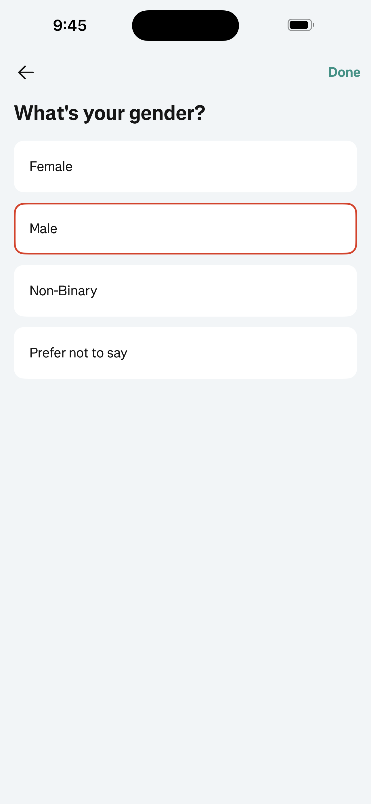 Edit — Gender