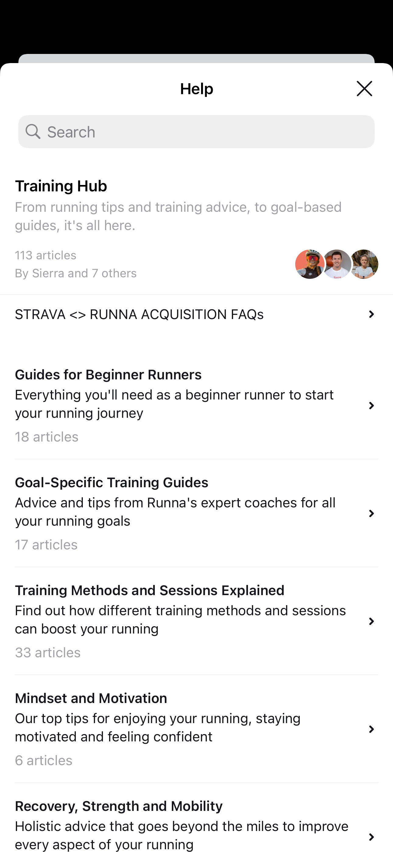Help Collection (Training Hub)