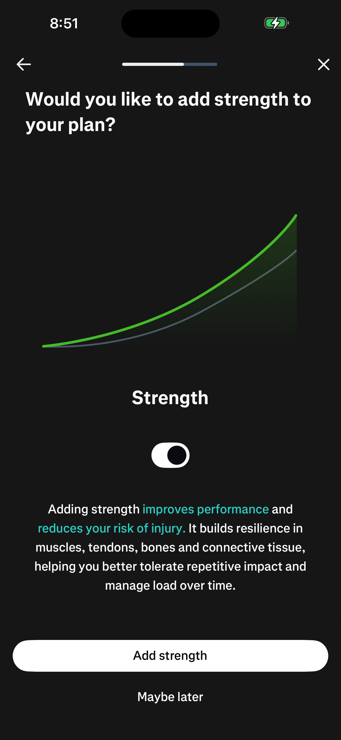 Onboarding — Add Strength