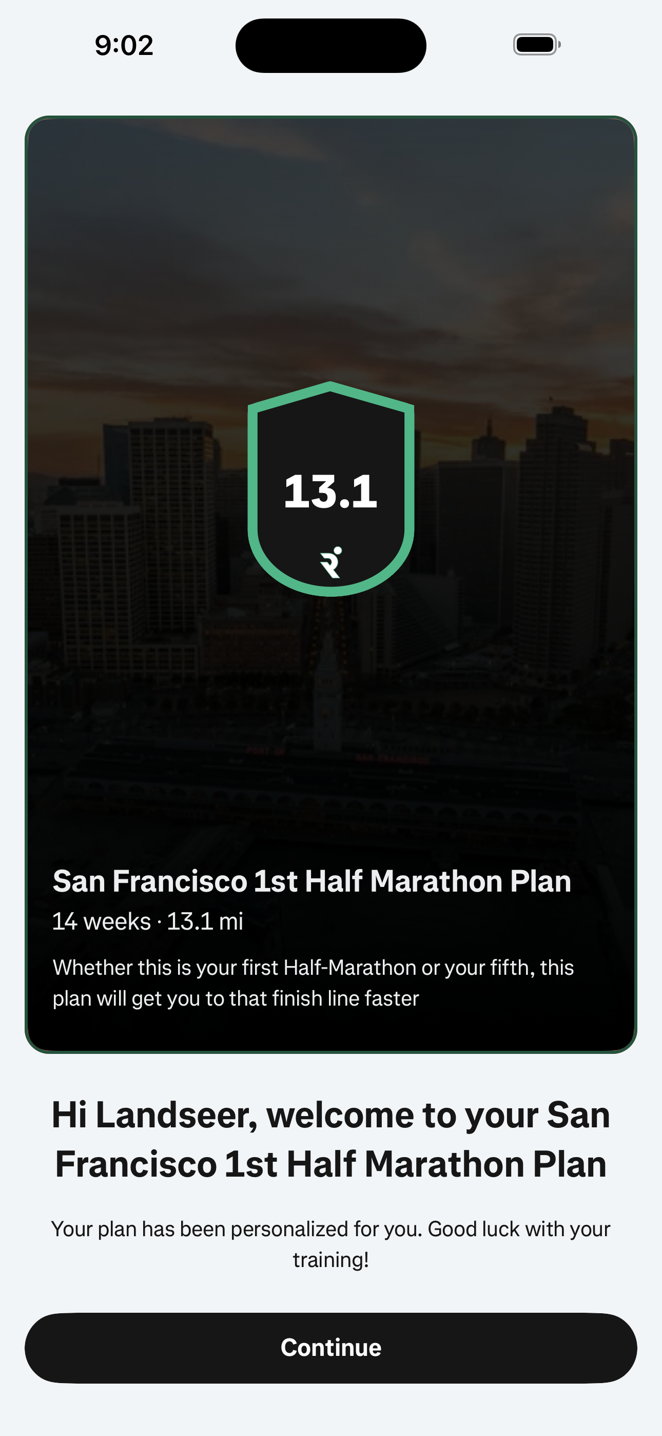 Onboarding — Plan Ready