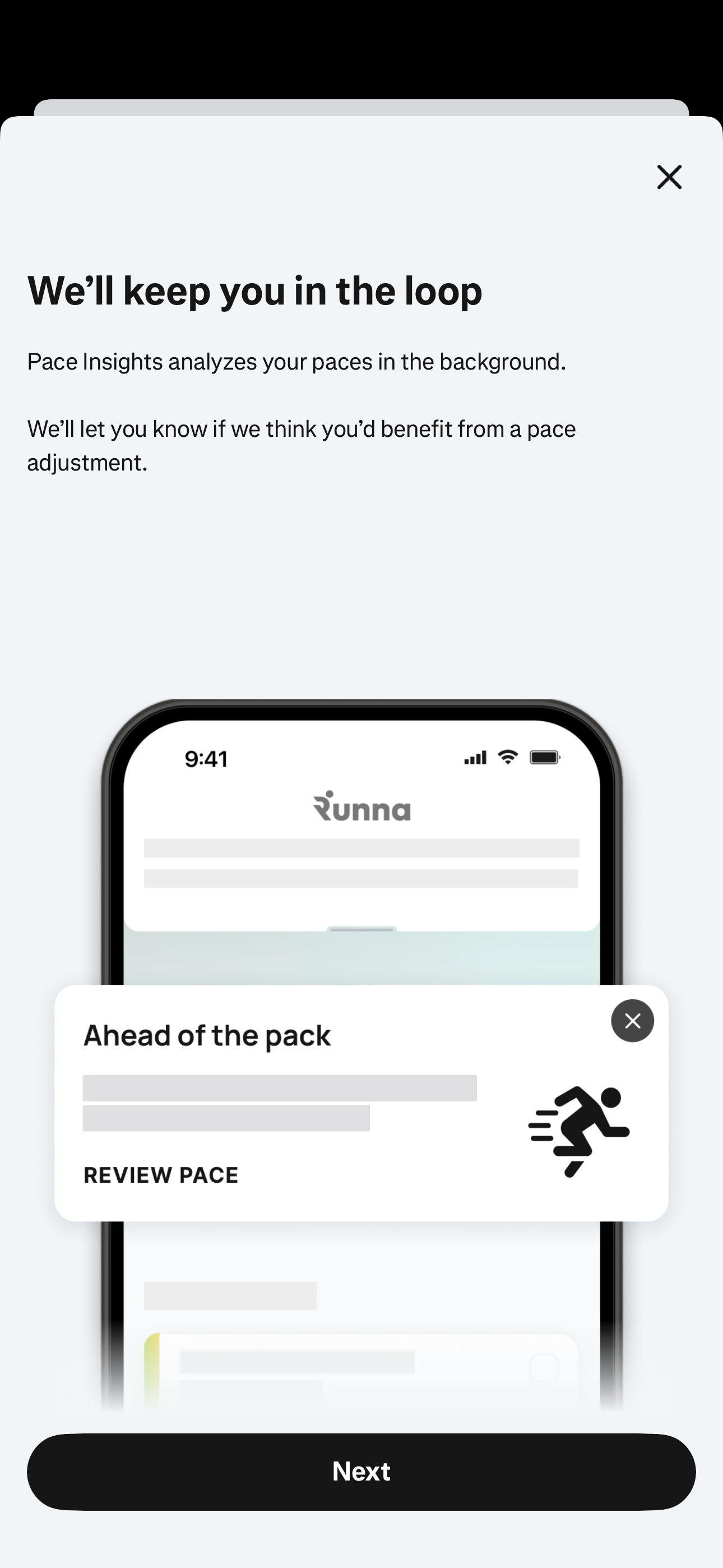 Pace Insights — Notifications