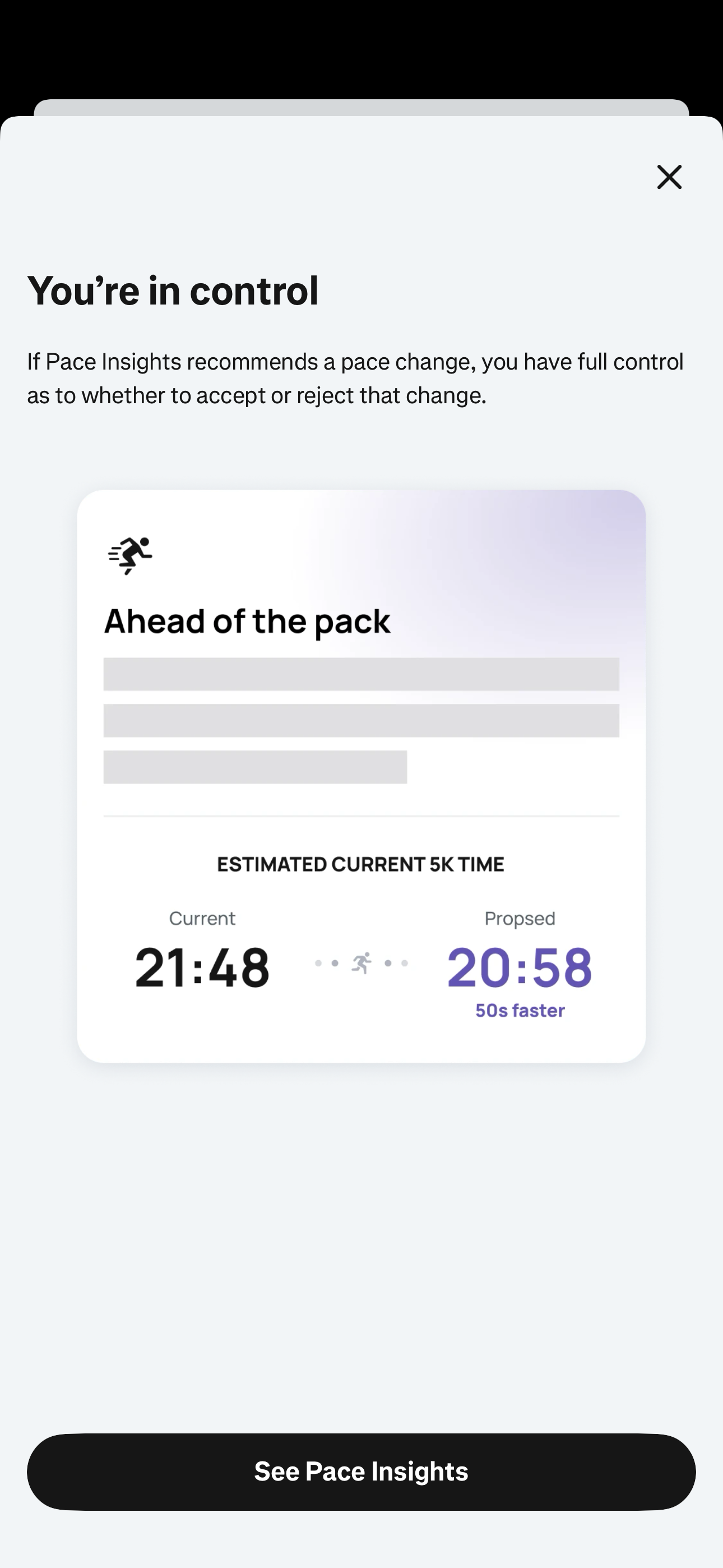 Pace Insights — In Control
