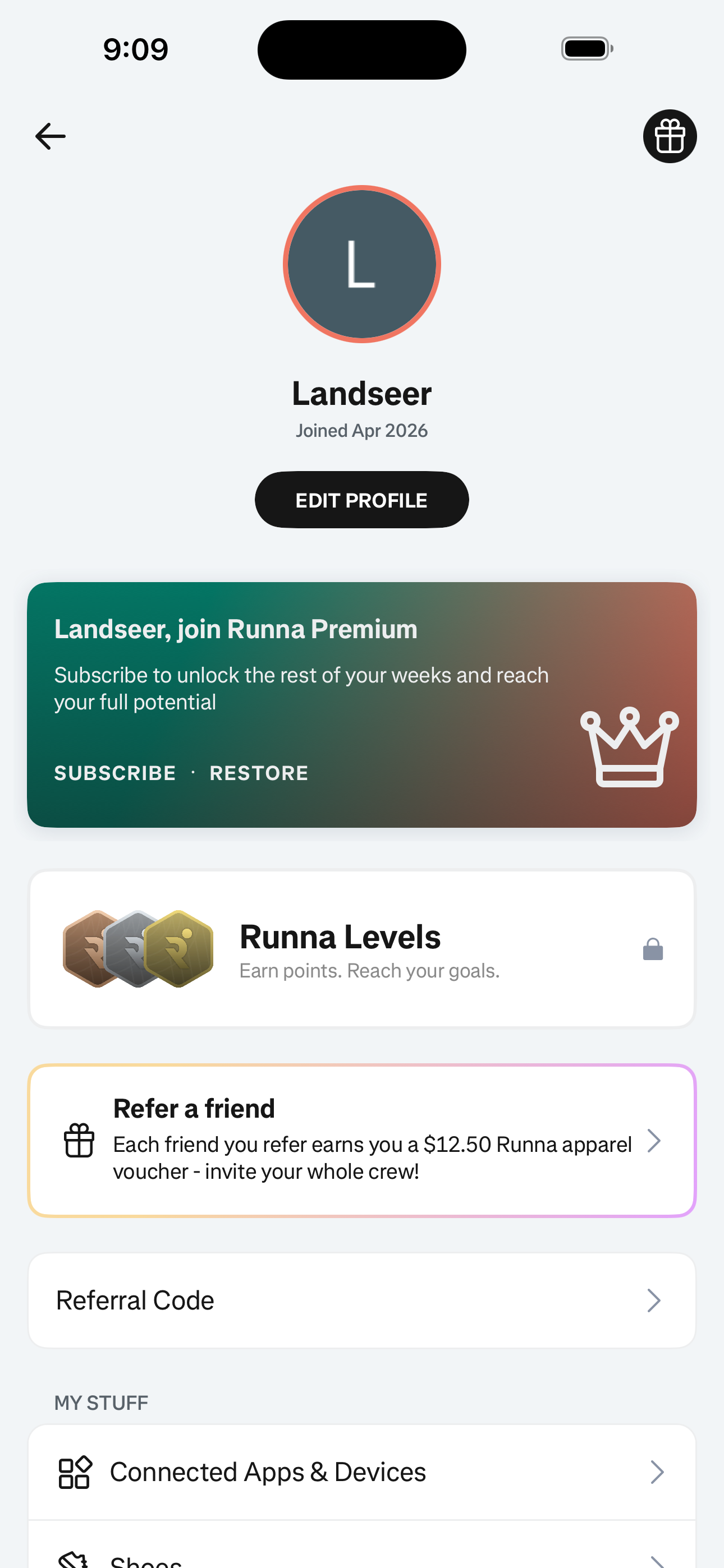 Profile Drawer
