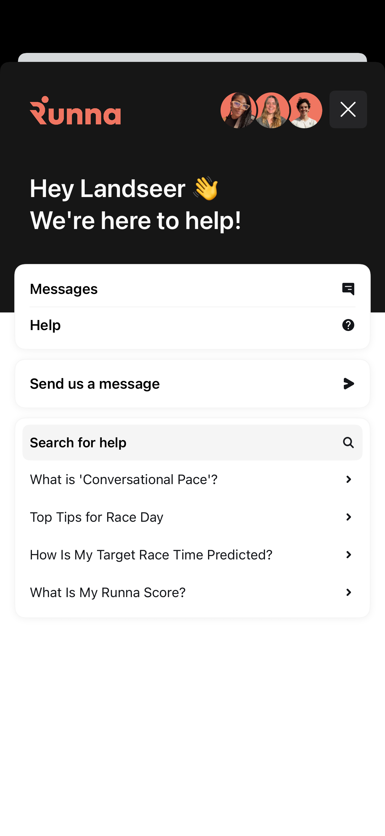 Support — Chat (Intercom)