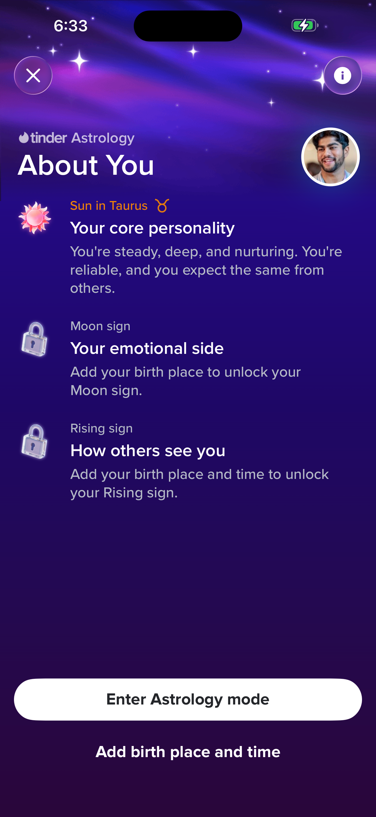 Astrology — About You (Big 3)