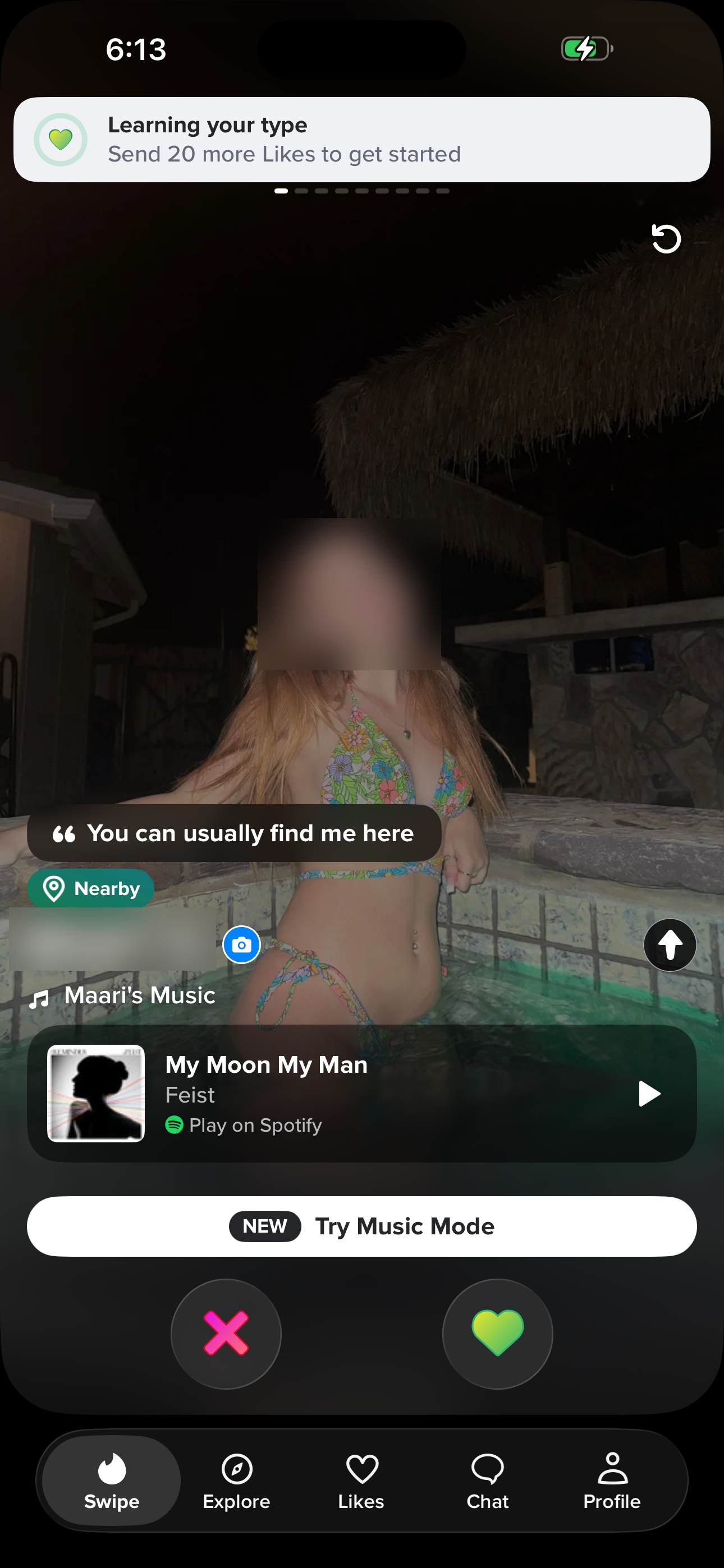 Swipe Card — Music variant