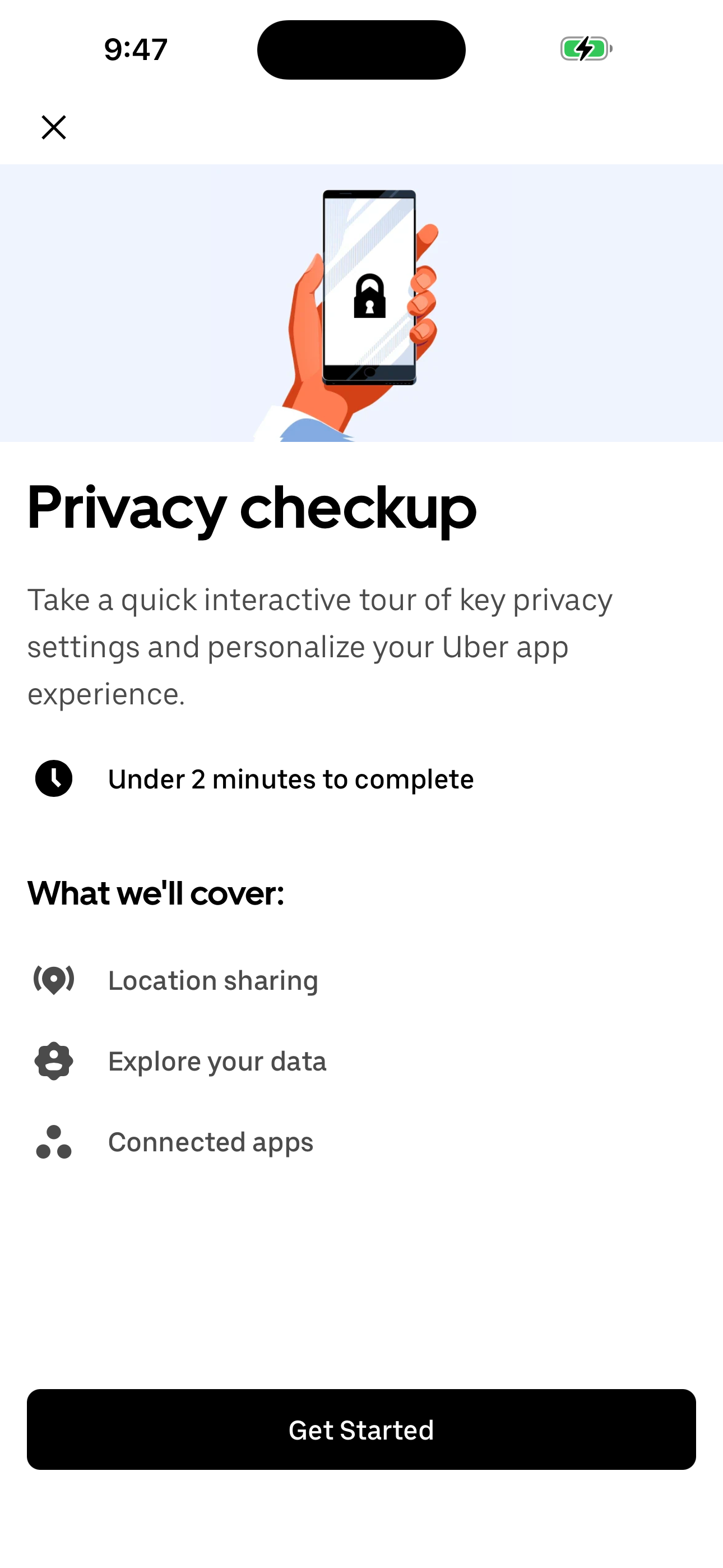 Privacy checkup — intro