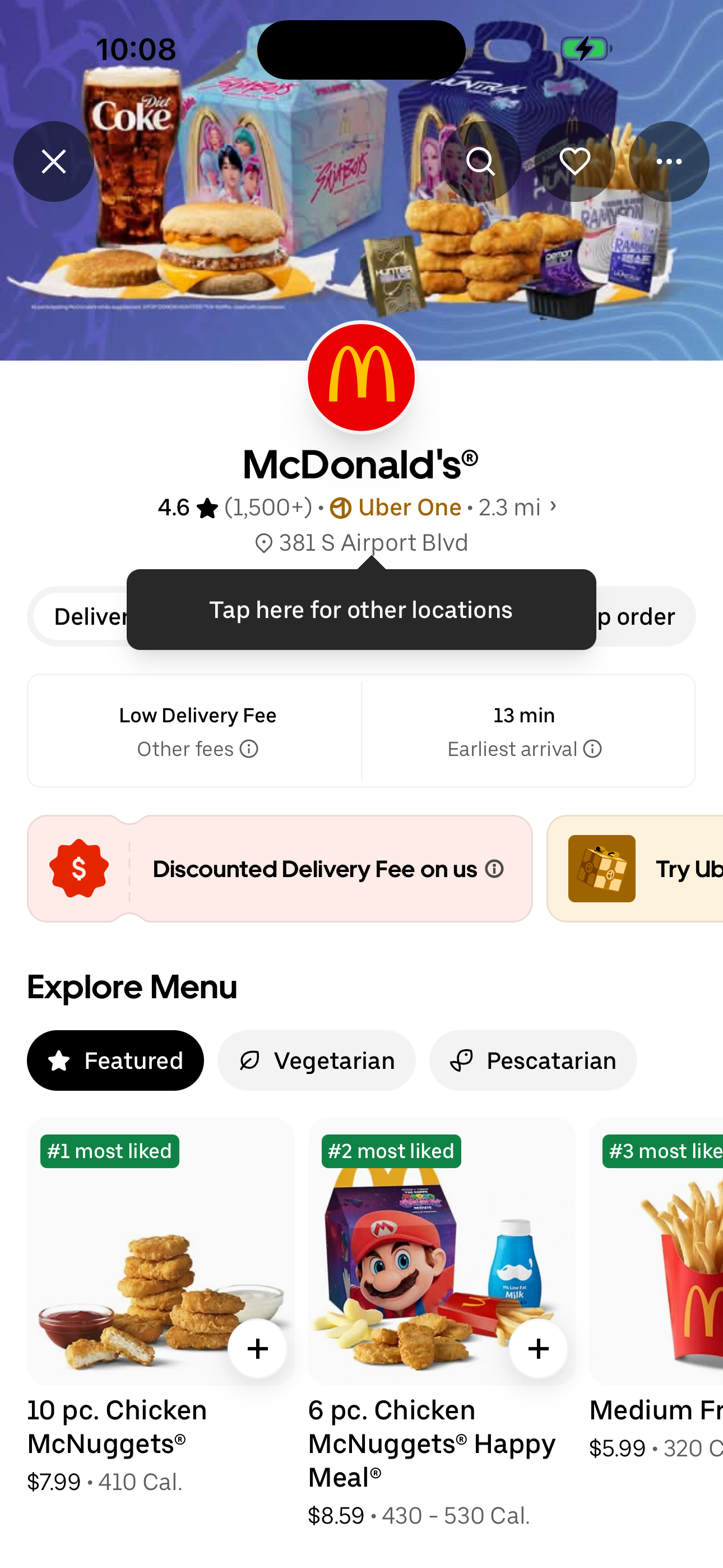 Restaurant detail (Eats)