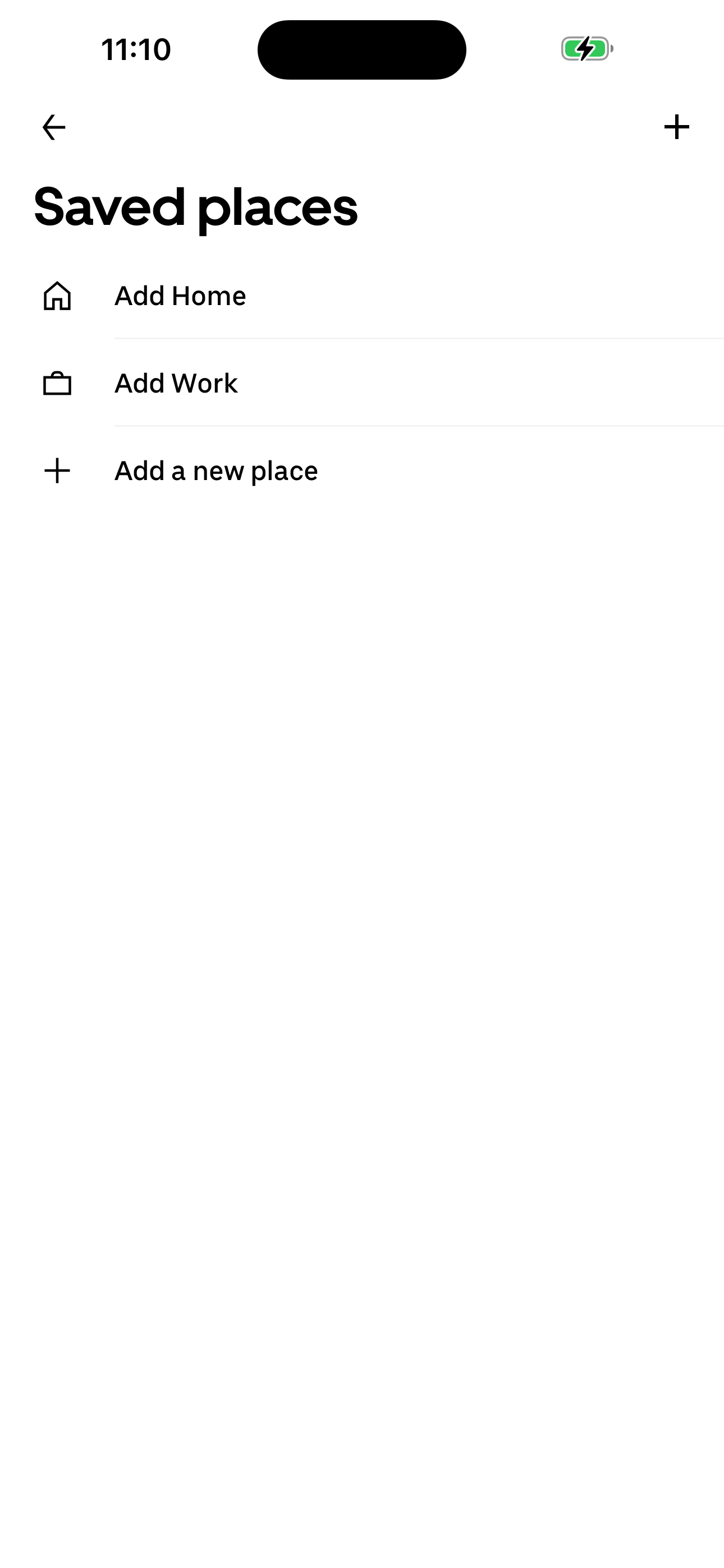 Saved places (Shortcuts)