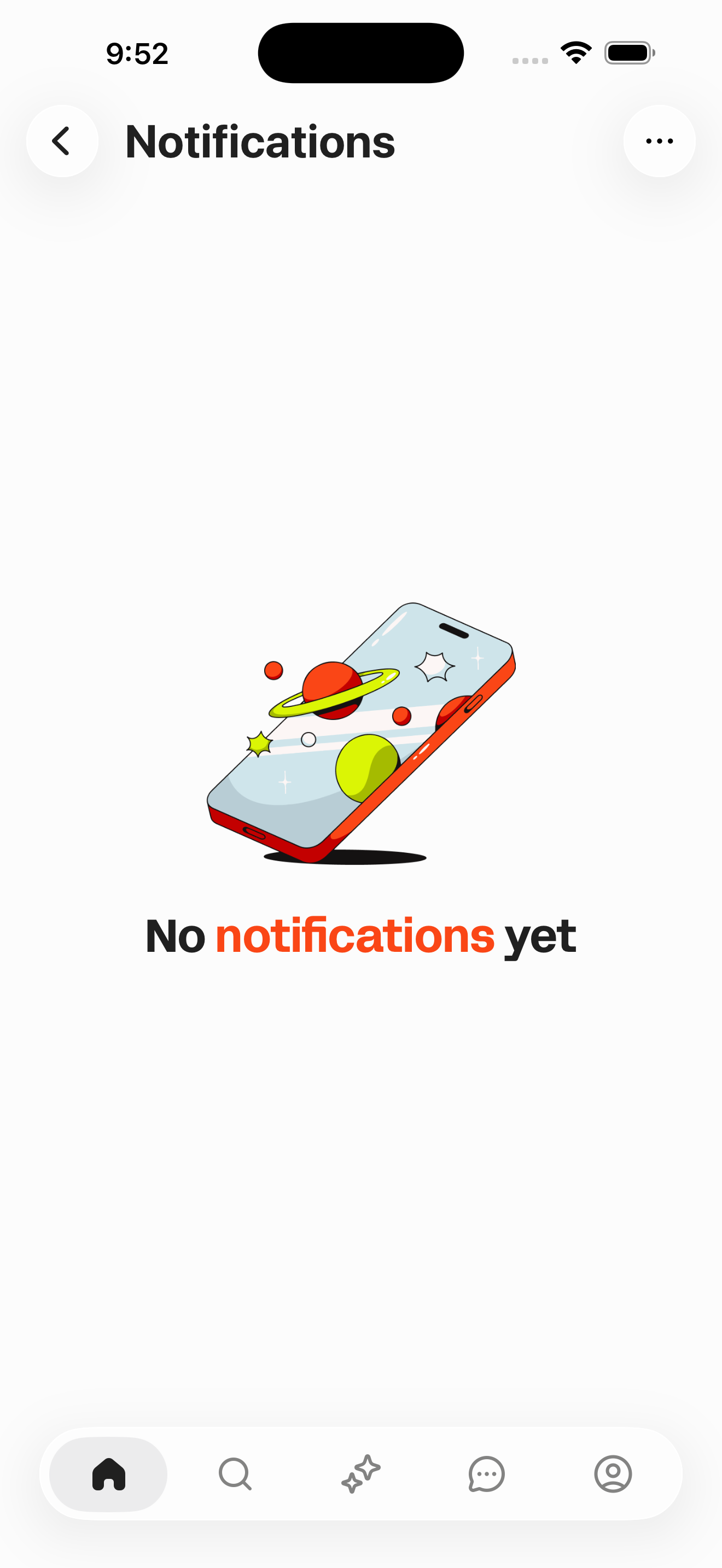 Notifications (empty)