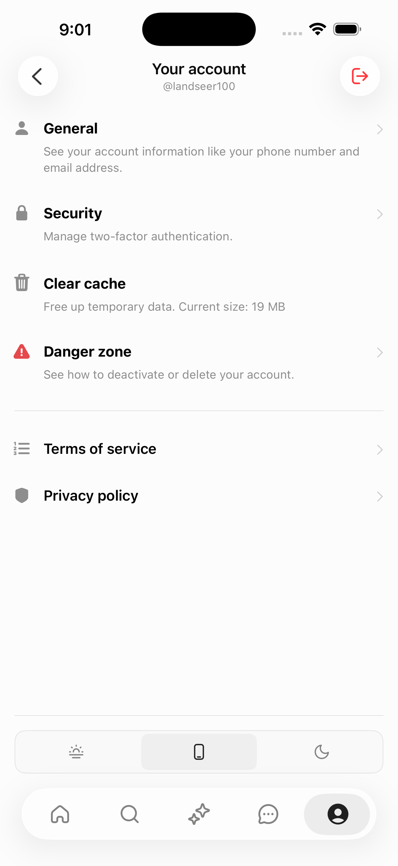 Your account hub